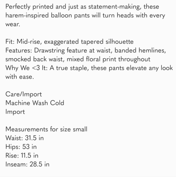 Free people after Glow balloon pants - Picture 2 of 4